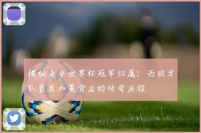 揭秘南非世界杯冠军归属：西班牙队首度加冕背后的传奇历程